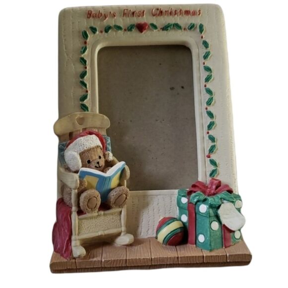 Baby 1st Christmas picture frame - Picture 1 of 2